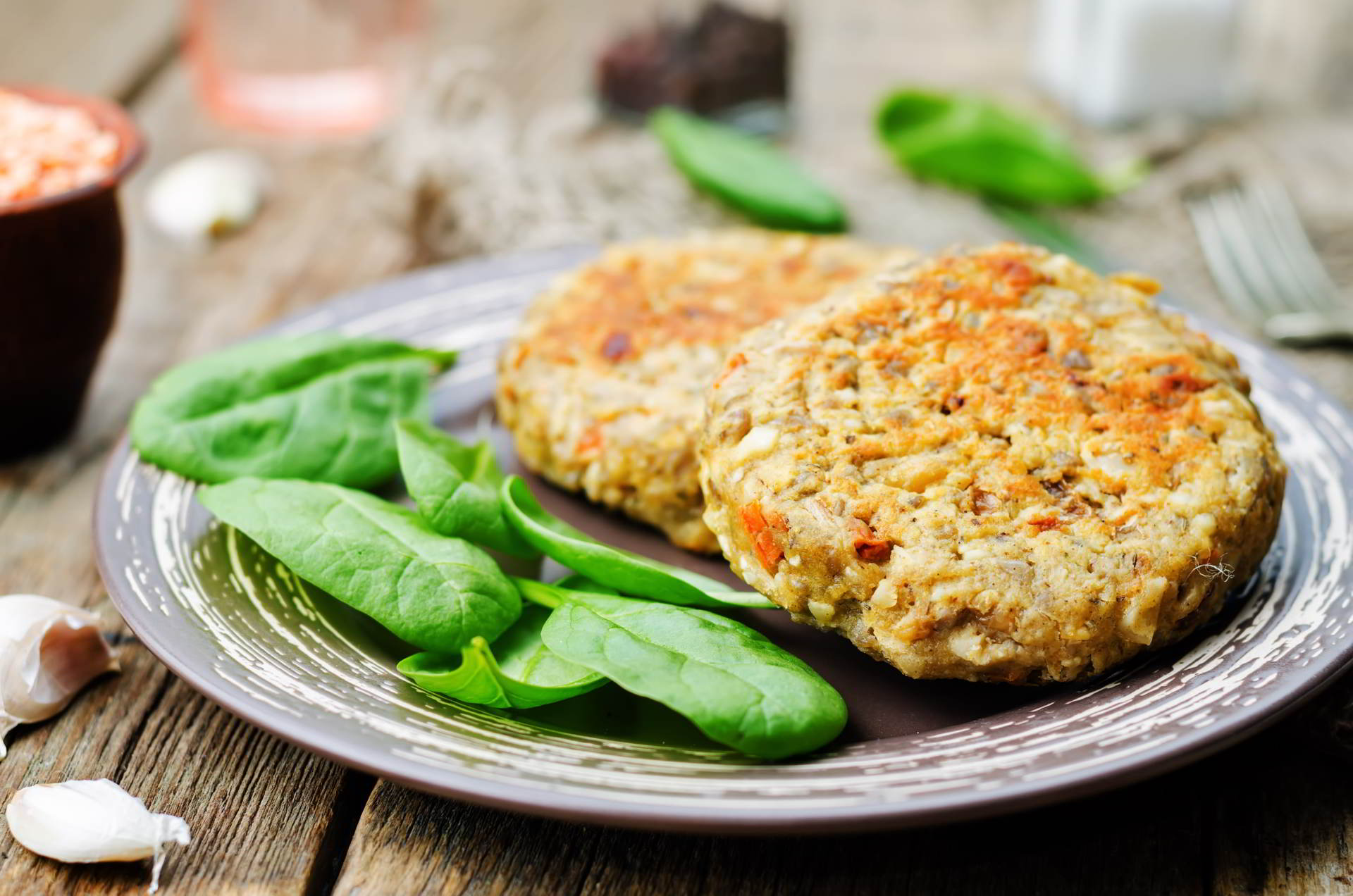 Burger di lenticchie e carote